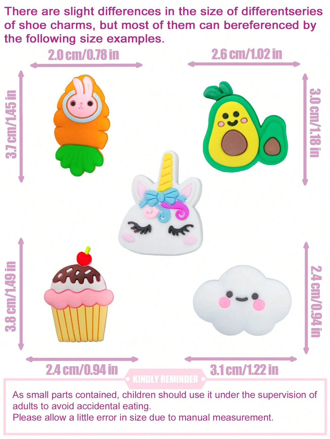 Set accesorii pentru crocs SHEIN, mix culori