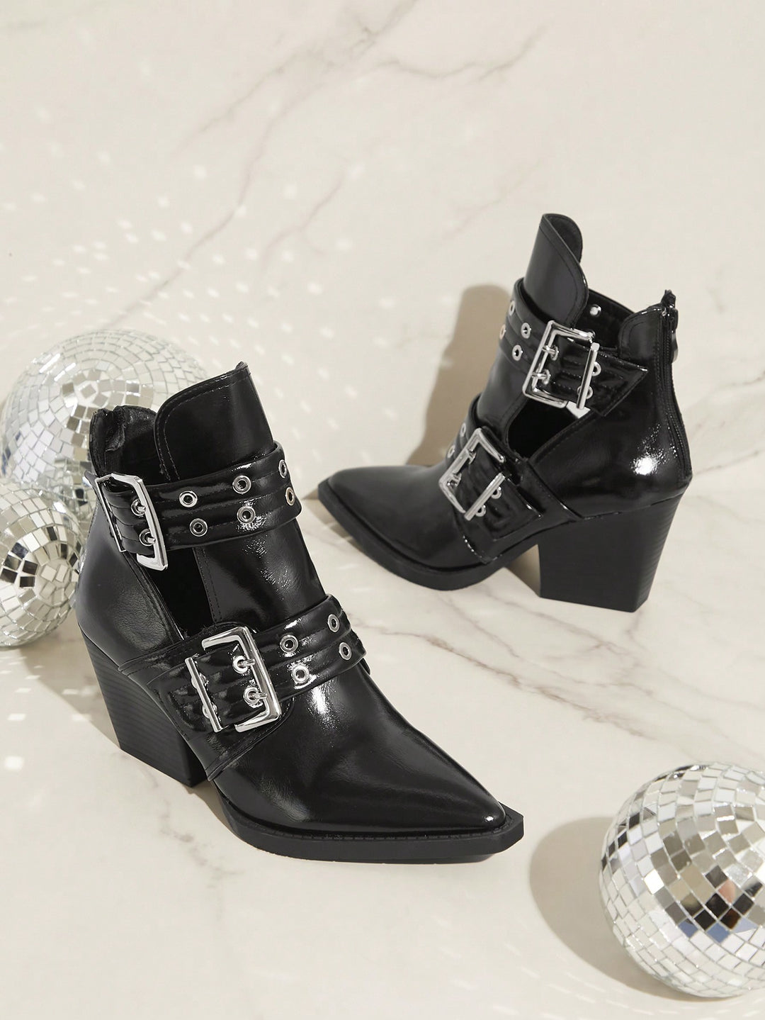 Botine SHEIN, negru
