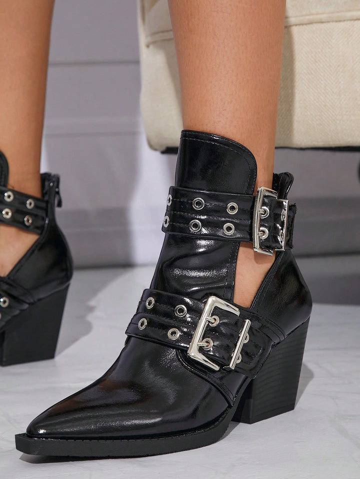 Botine SHEIN, negru