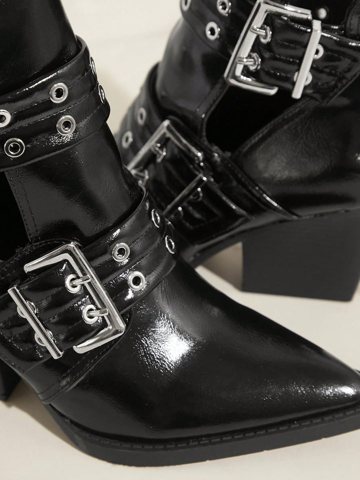 Botine SHEIN, negru