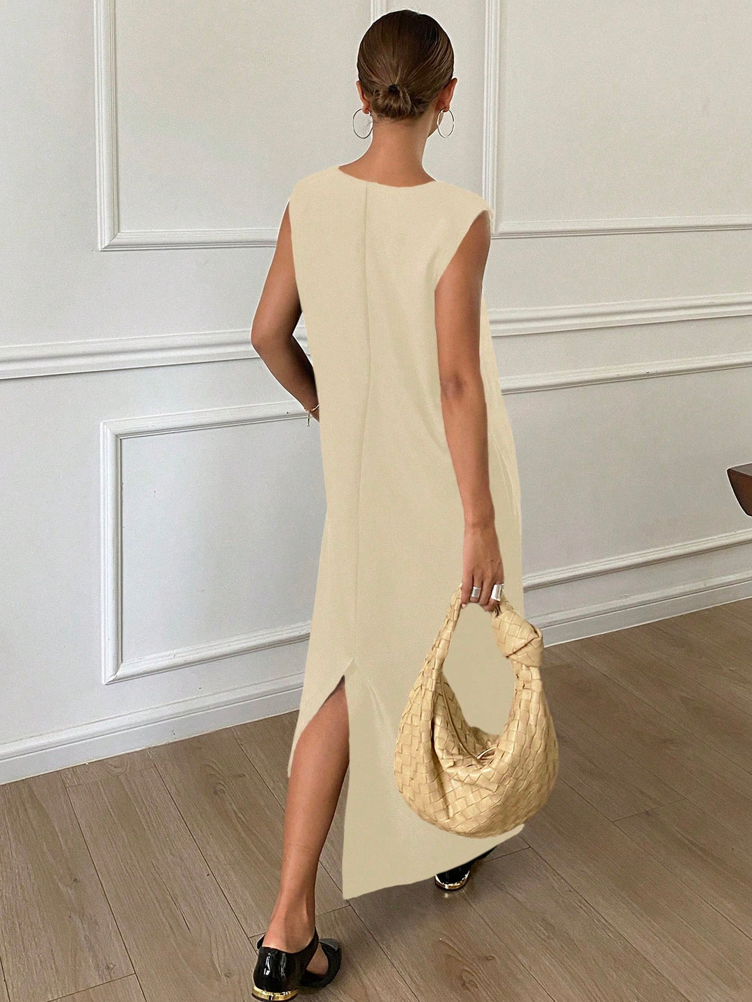 Rochie maxi SHEIN, bej