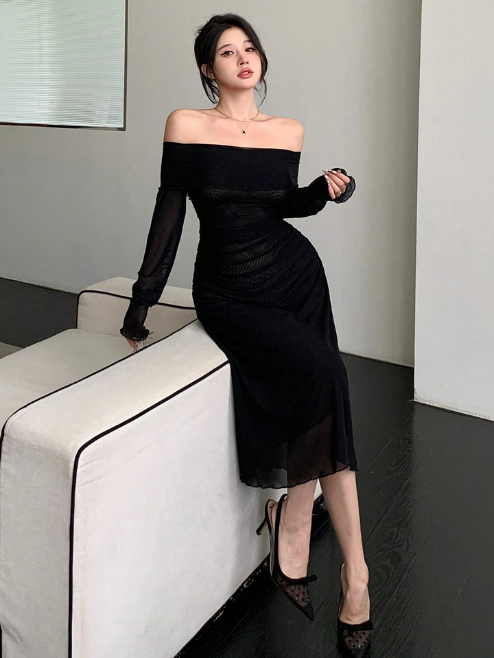 Rochie maxi SHEIN, negru