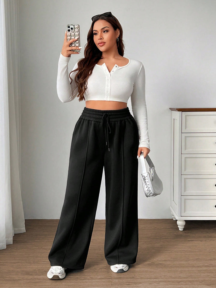 Pantaloni SHEIN, negru