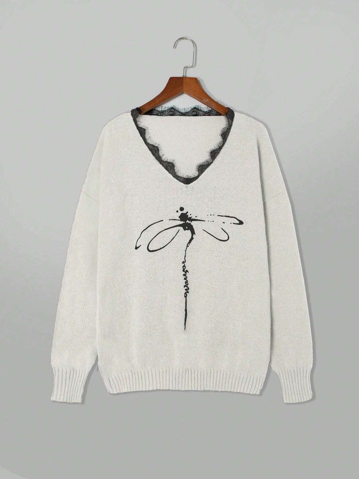 Pulover SHEIN, alb