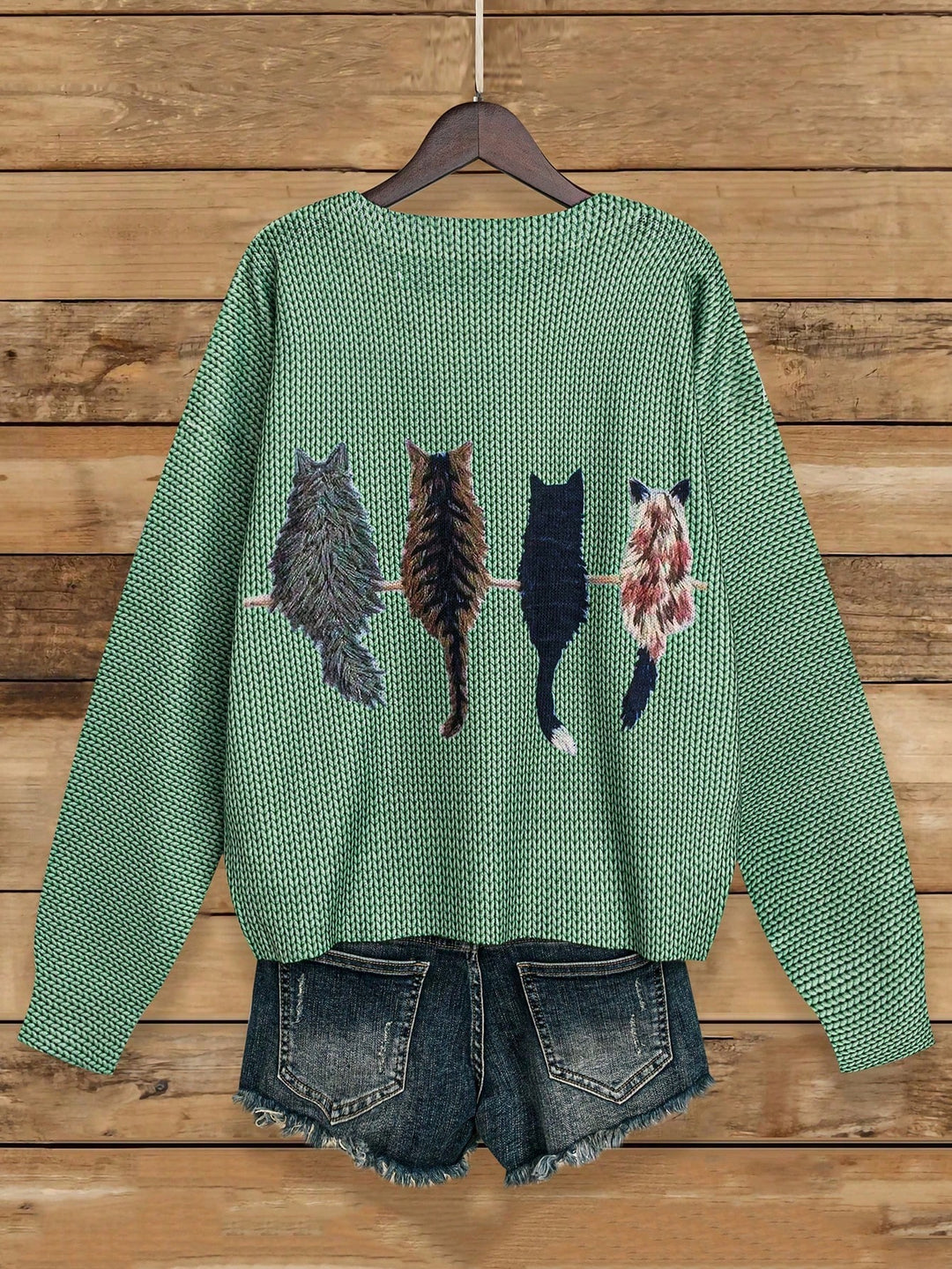 Pulover Shein, Verde