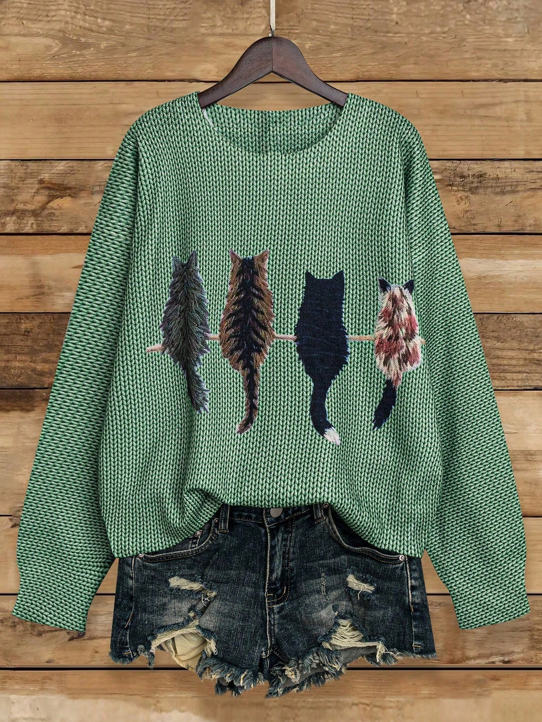 Pulover Shein, Verde