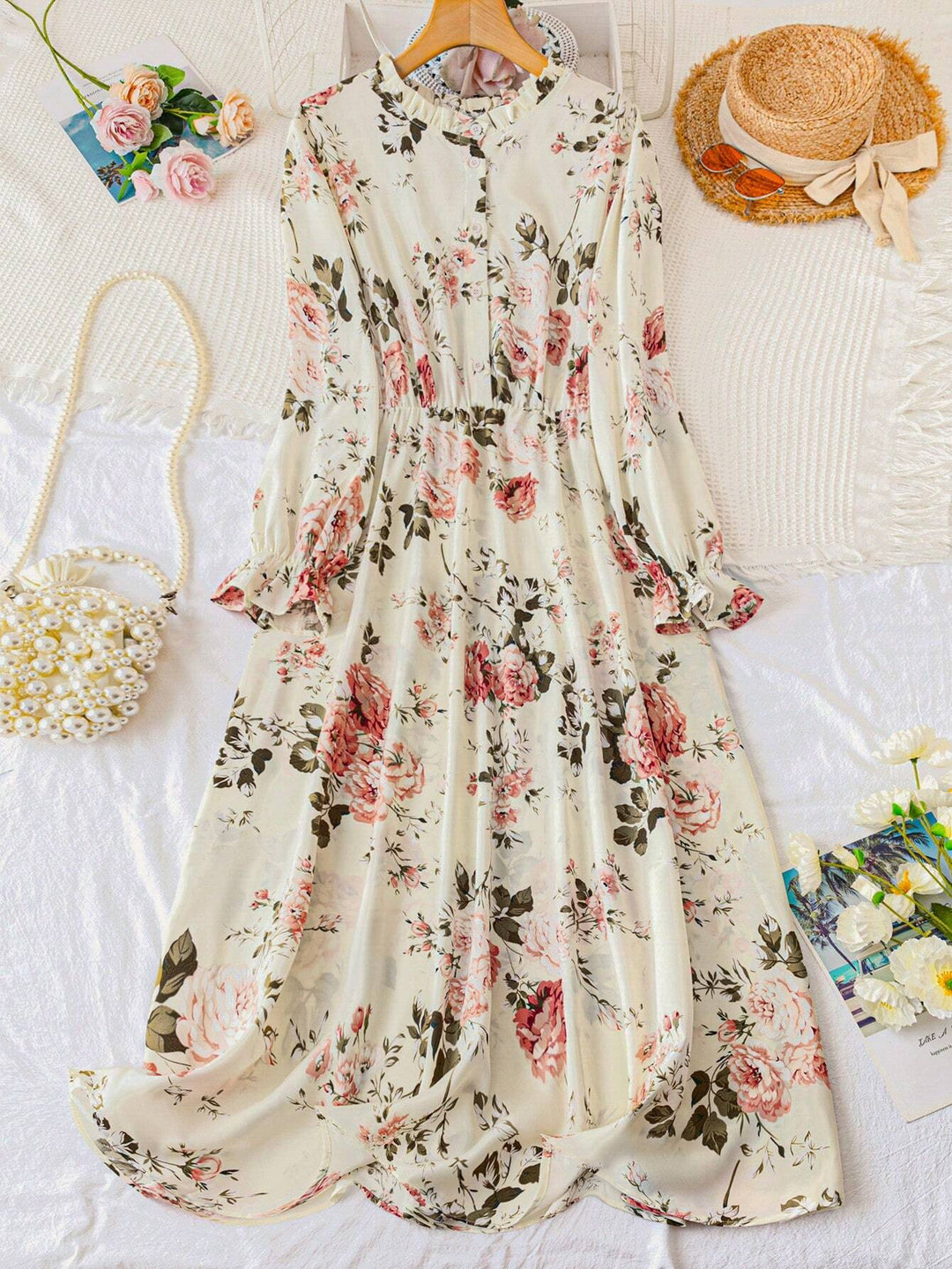 Rochie maxi SHEIN, mix culori