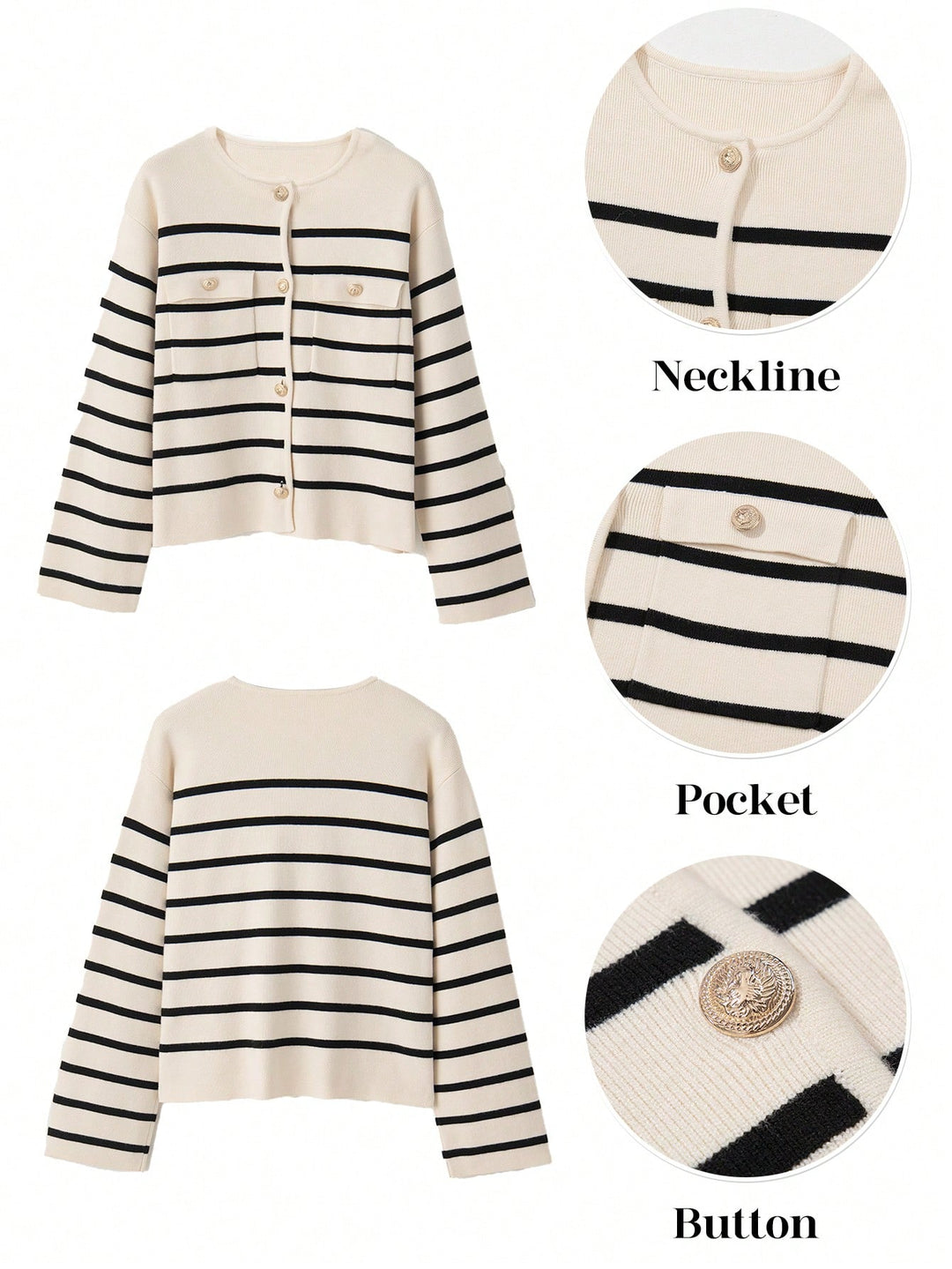 Cardigan SHEIN, alb