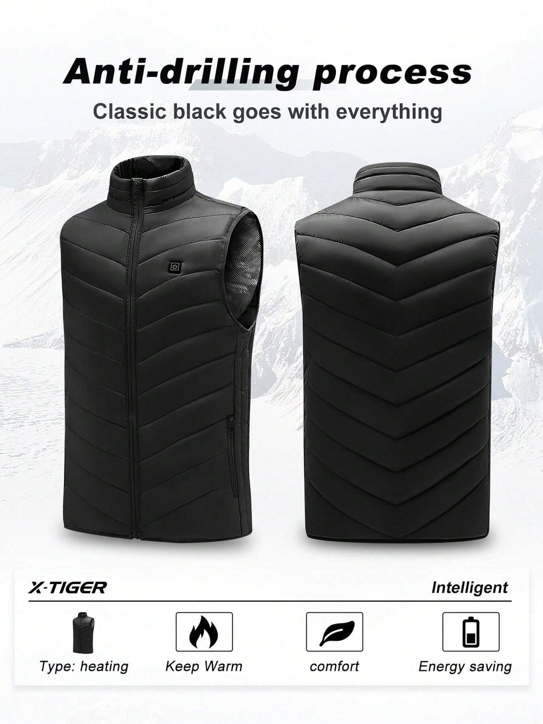 Vestă SHEIN, negru