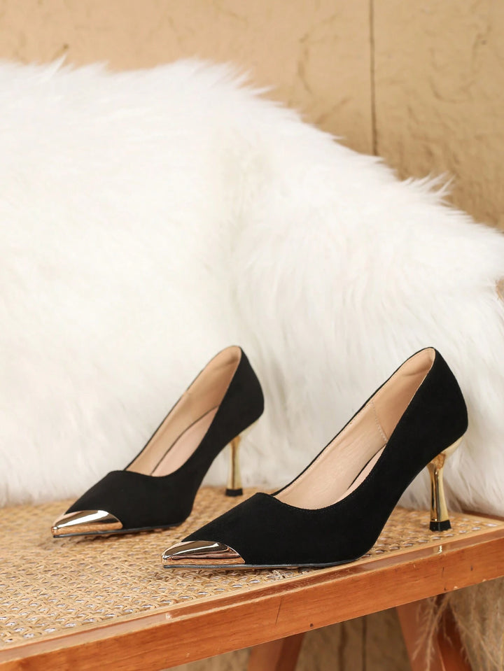 Pantofi cu toc SHEIN, negru
