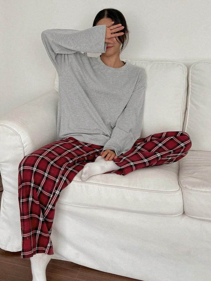 Set pijamale SHEIN, gri