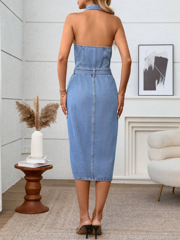 Rochie de blugi SHEIN, albastru