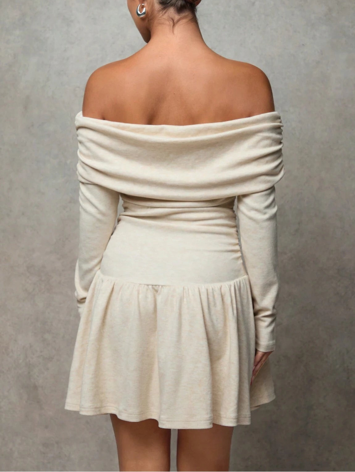 Rochie mini Shein, crem