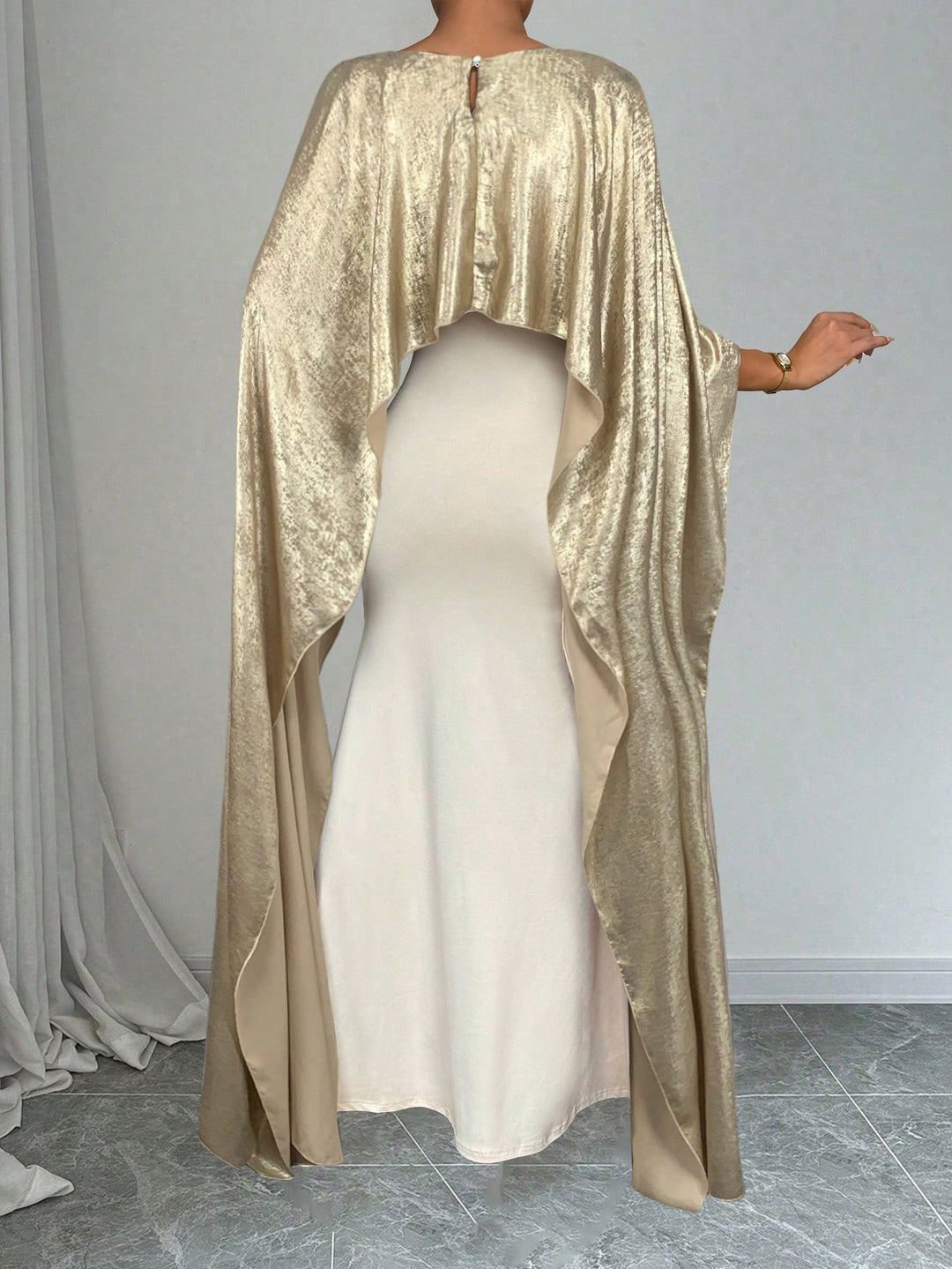Rochie maxi SHEIN, auriu
