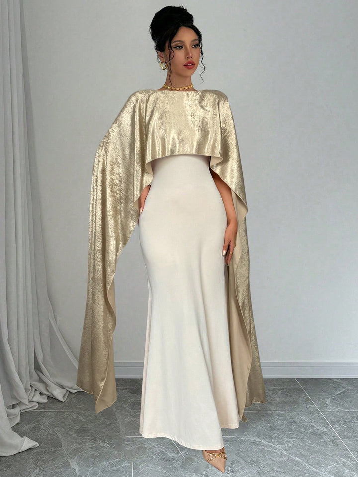 Rochie maxi SHEIN, auriu