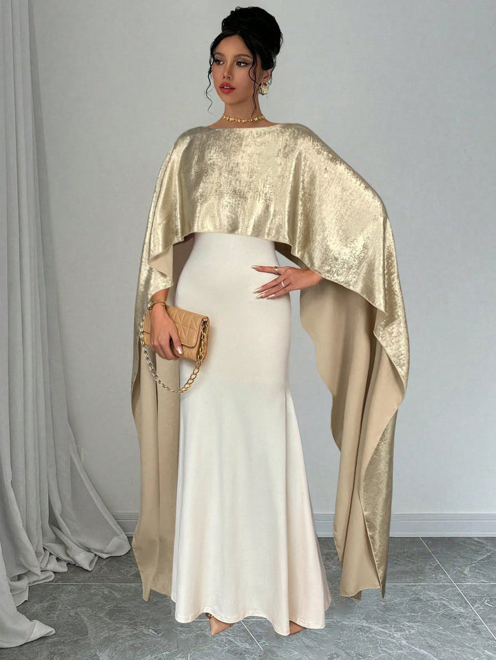 Rochie maxi SHEIN, auriu