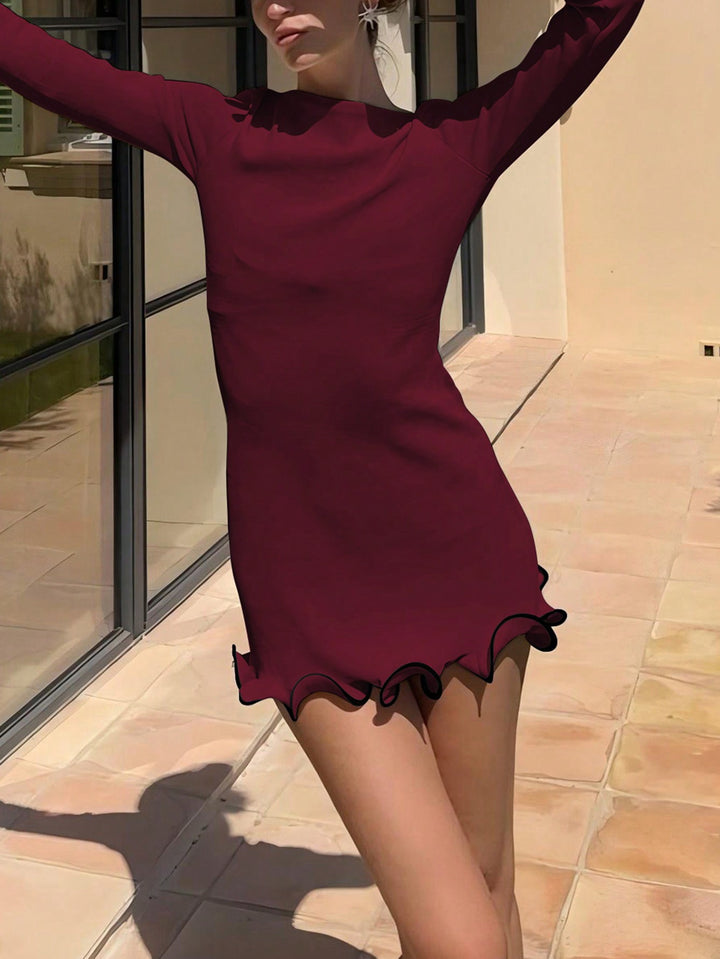 Rochie scurtă SHEIN, vișiniu