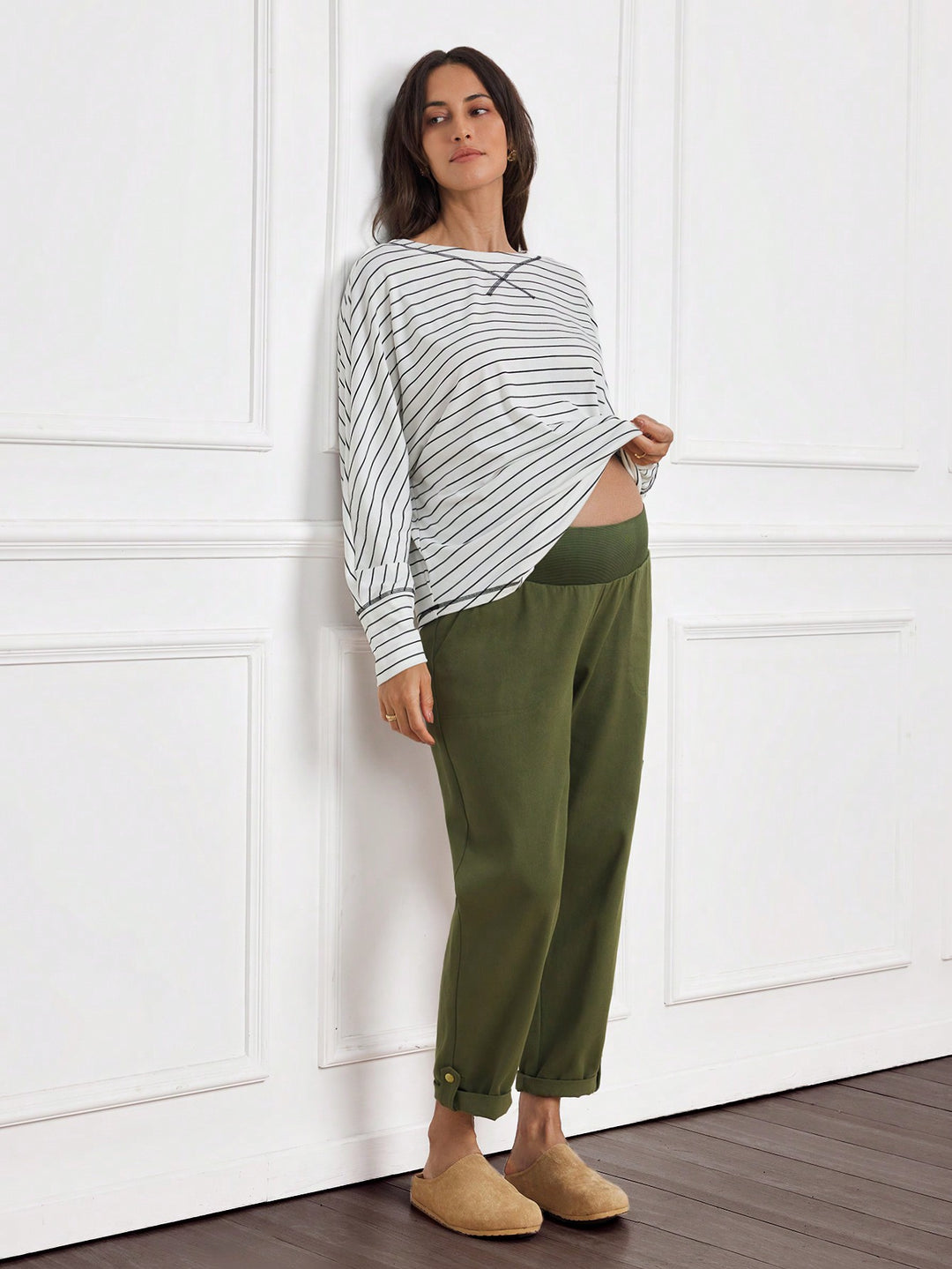 Pantaloni SHEIN, kaki