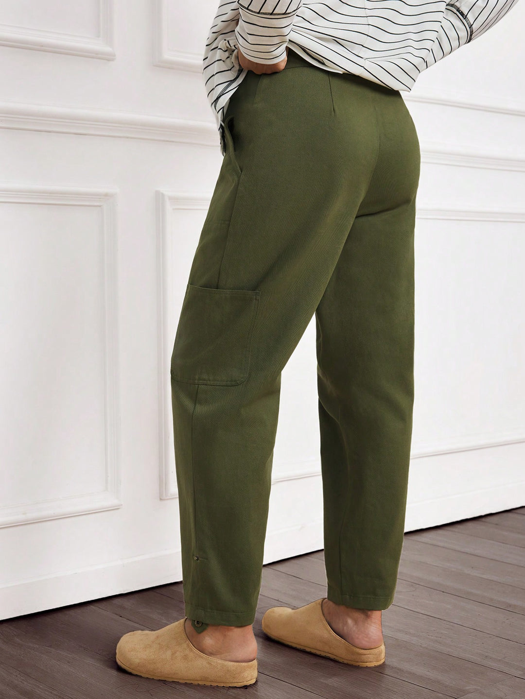 Pantaloni SHEIN, kaki