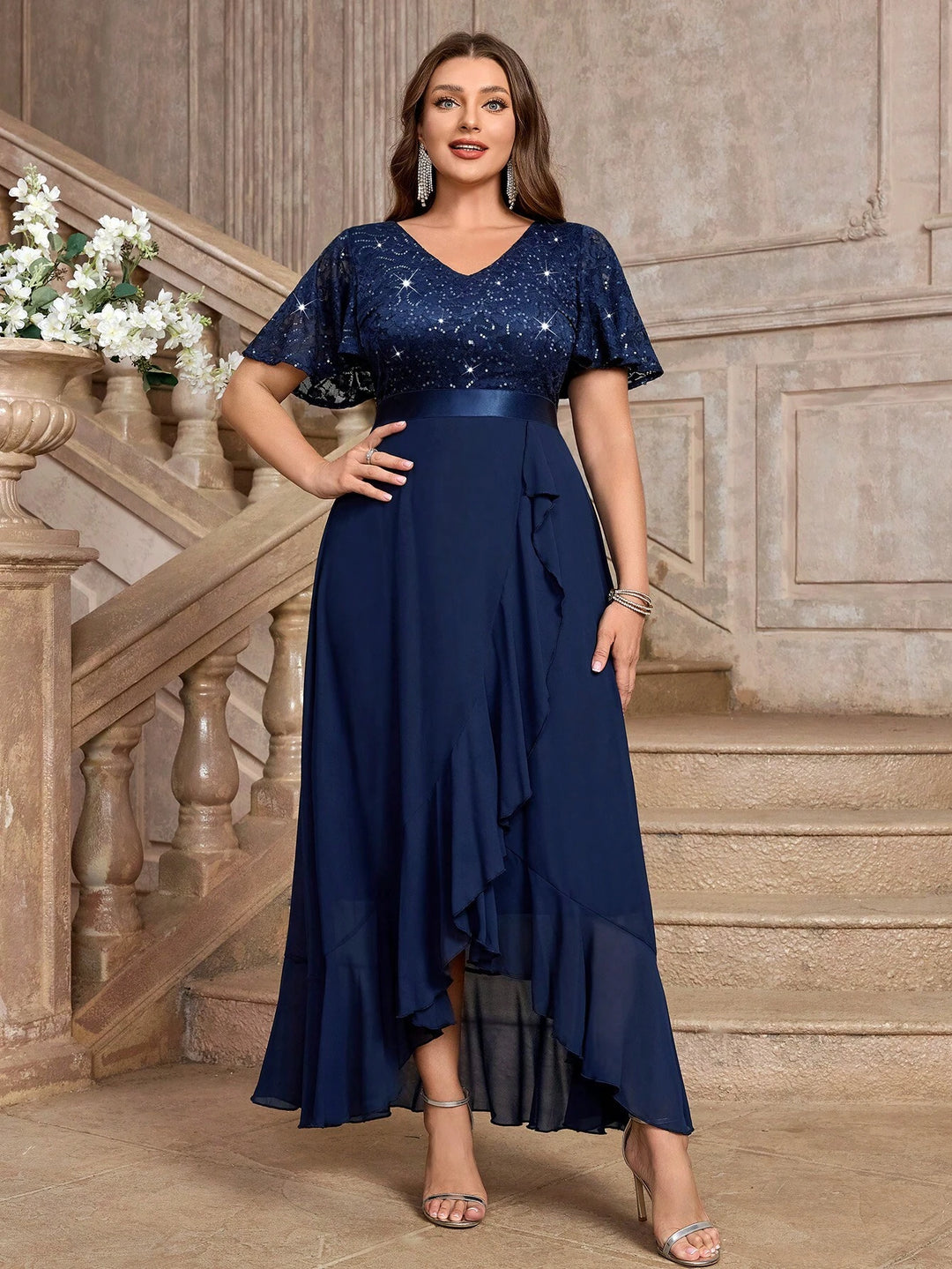Rochie maxi SHEIN, albastru