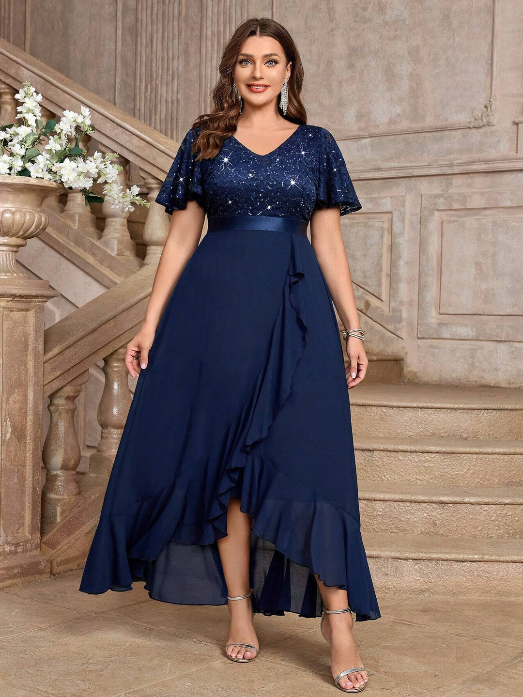 Rochie maxi SHEIN, albastru
