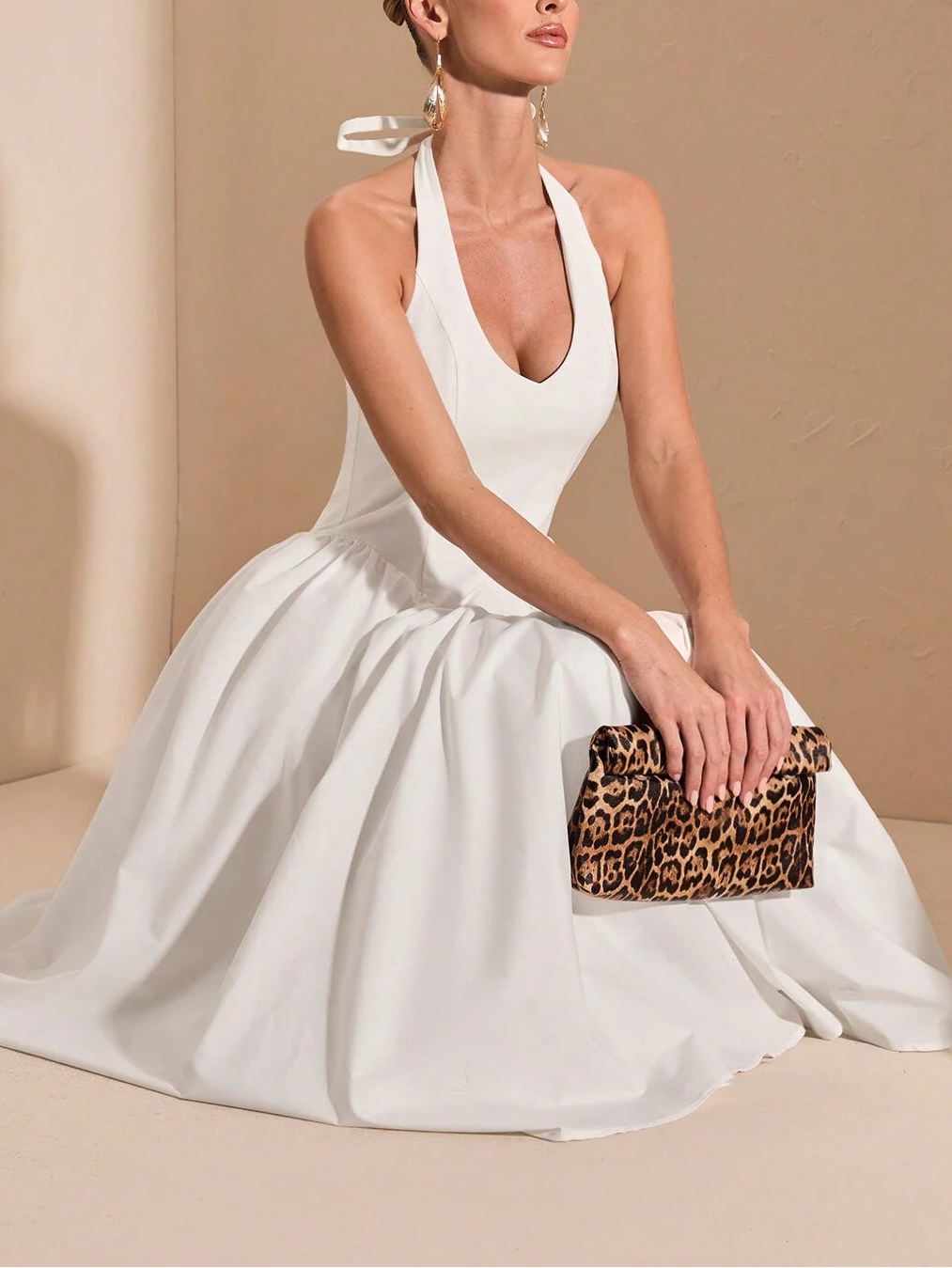 Rochie maxi Shein, alb