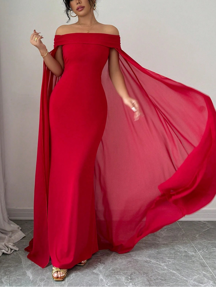 Rochie maxi SHEIN, roșu