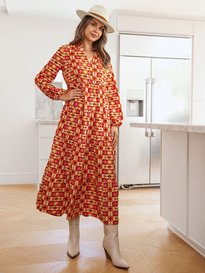 Rochie maxi SHEIN, mix culori