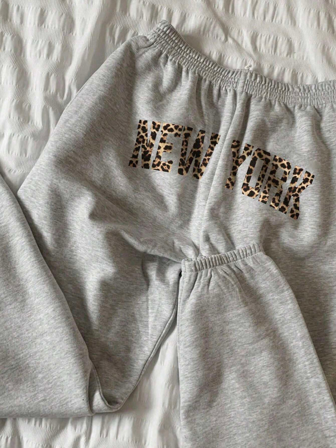 Pantaloni de trening SHEIN, gri