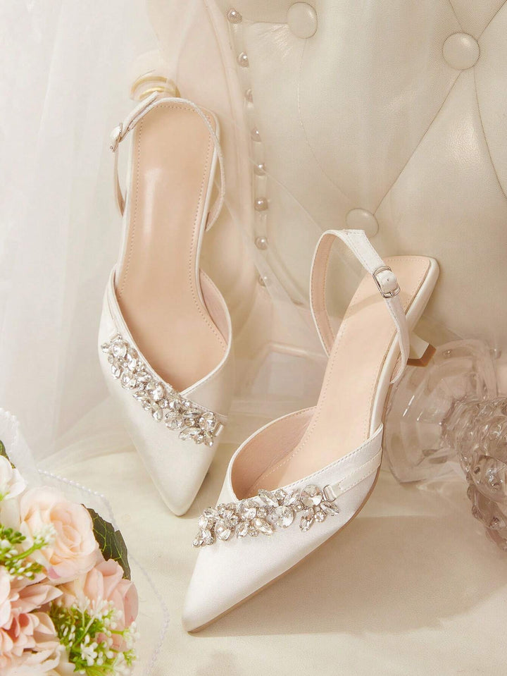 Pantofi cu toc SHEIN, crem