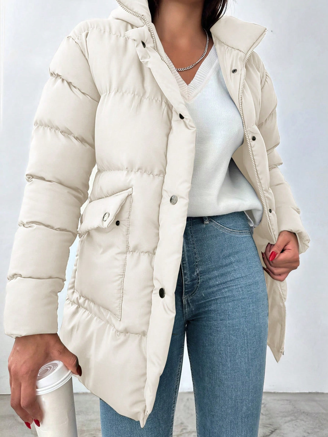Geacă SHEIN, crem