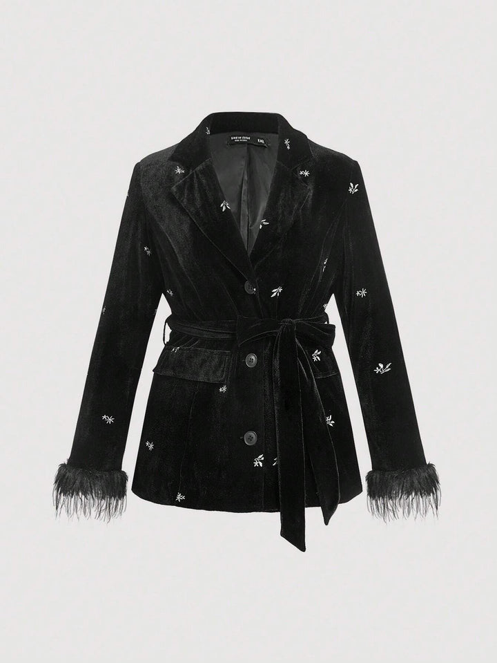 Sacou Shein Curve+, negru