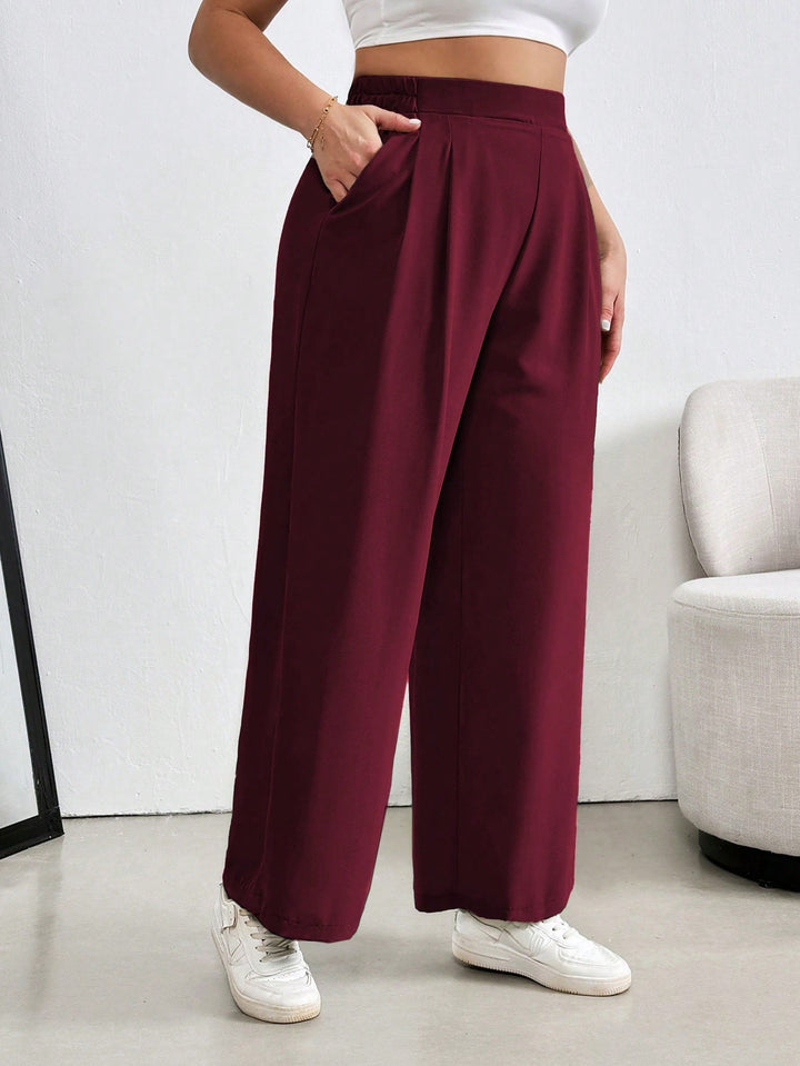 Pantaloni SHEIN, vișiniu