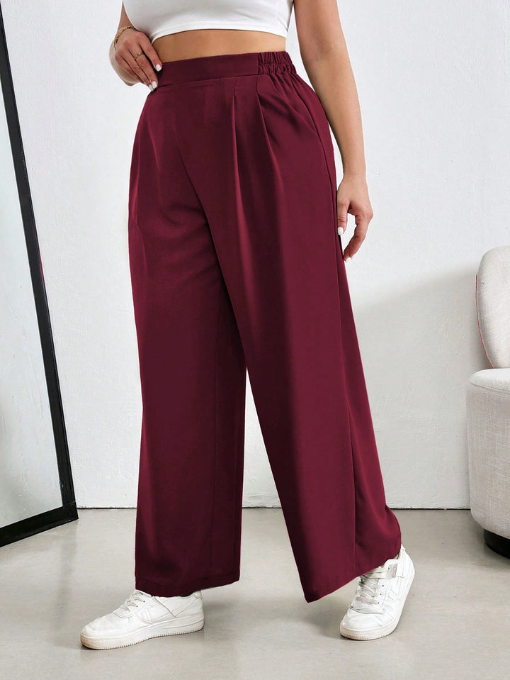 Pantaloni SHEIN, vișiniu