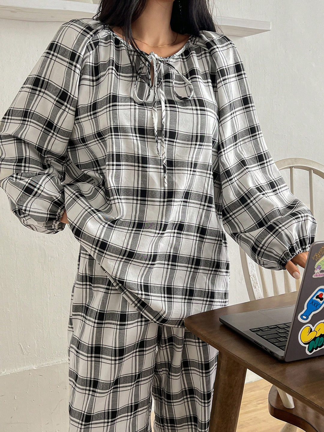 Set pijamale SHEIN, negru