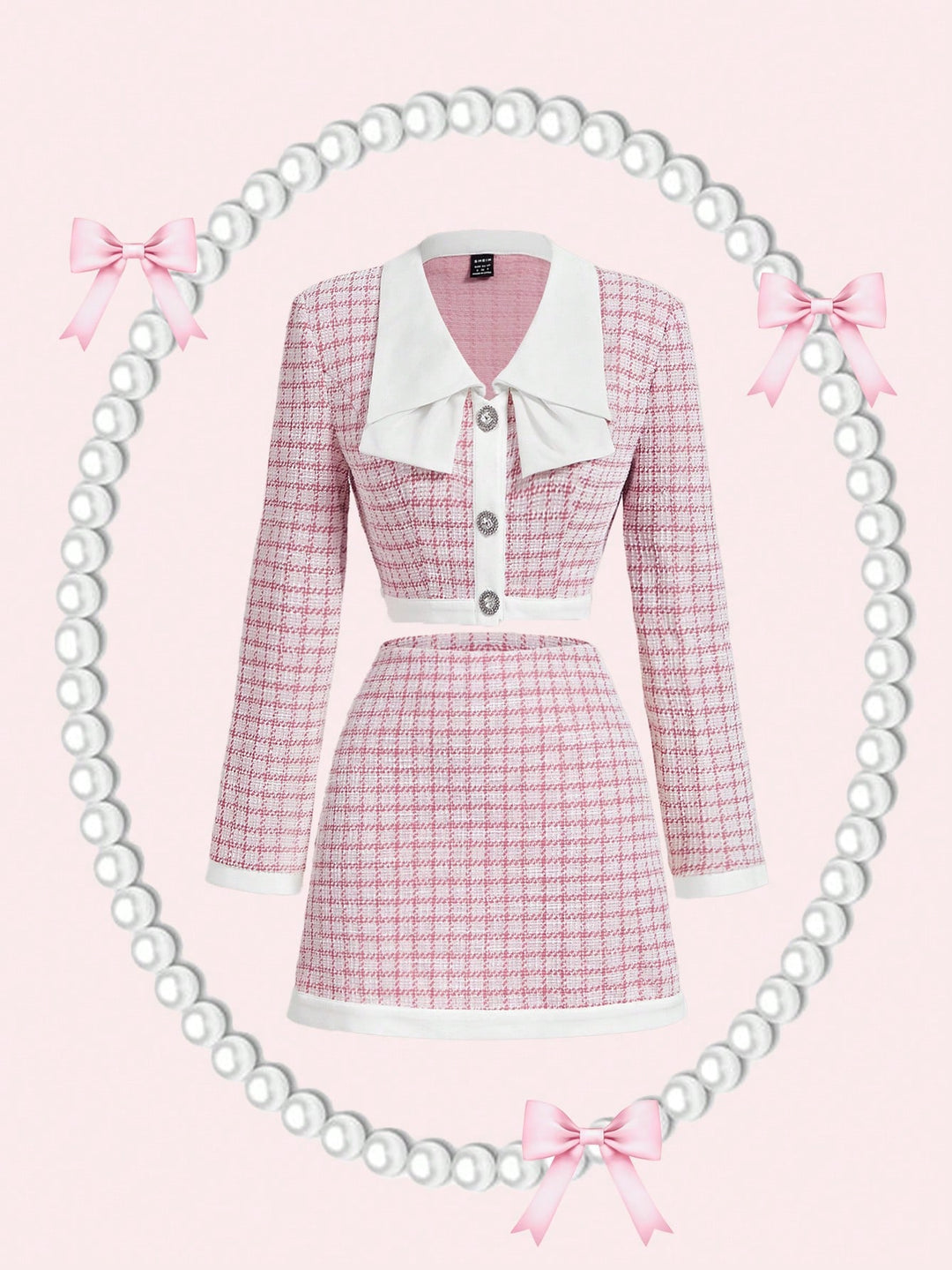 Costum SHEIN, roz