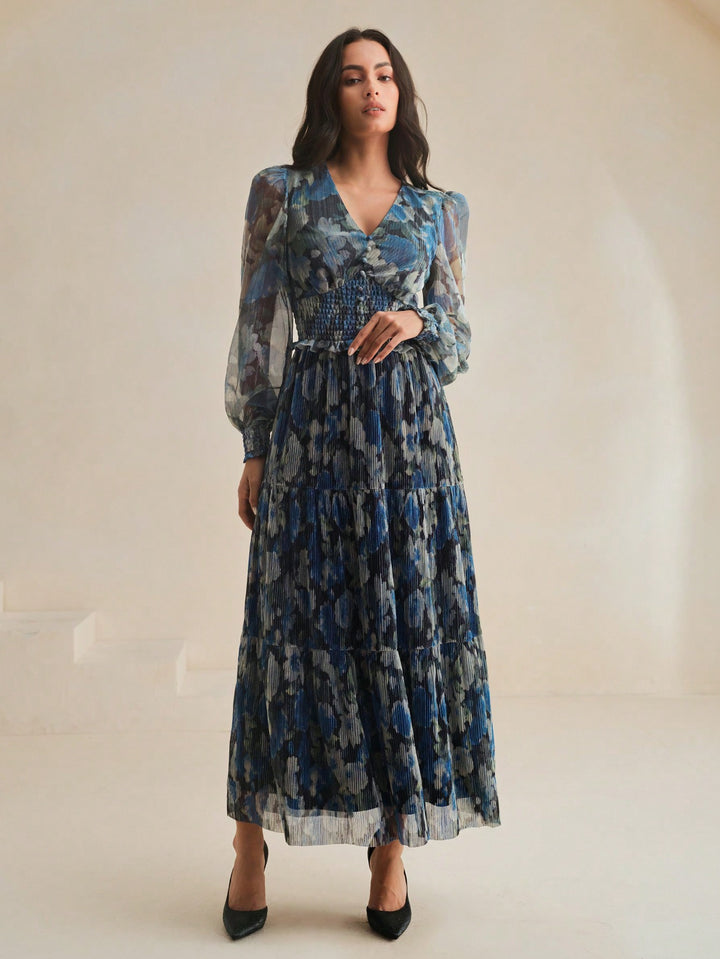 Rochie maxi SHEIN, albastru
