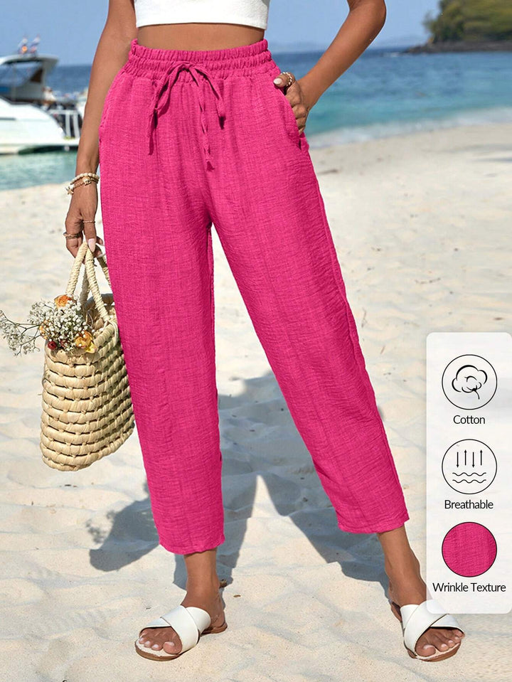 Pantaloni SHEIN, roz