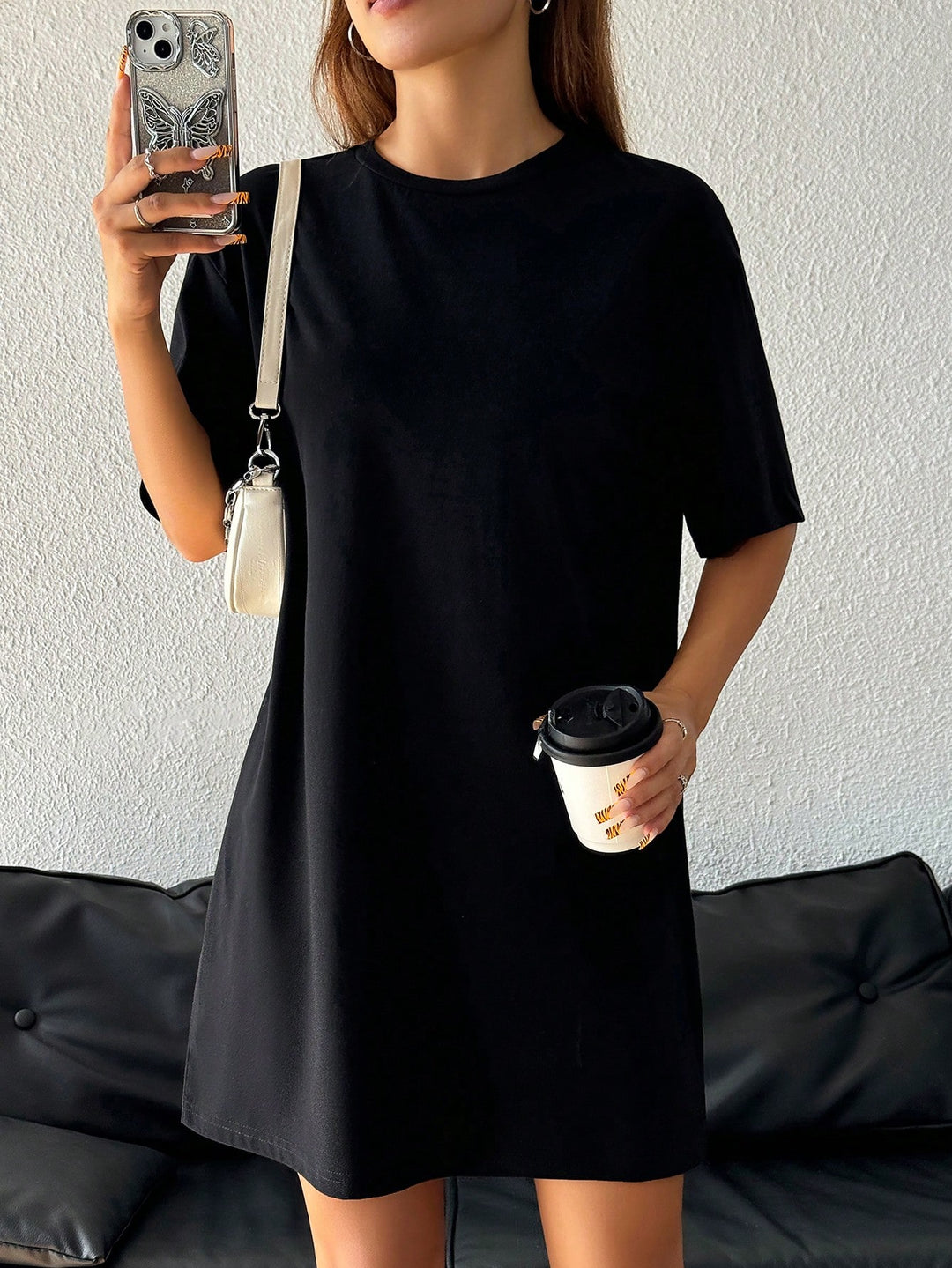 Rochie scurtă SHEIN, negru