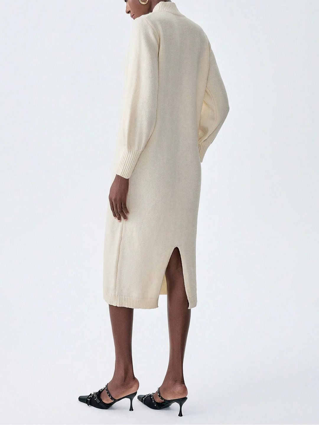 Rochie midi SHEIN, crem