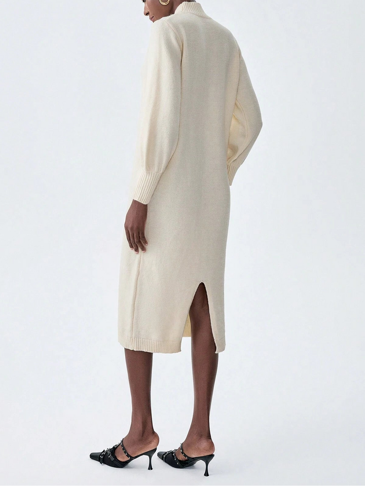 Rochie midi SHEIN, crem