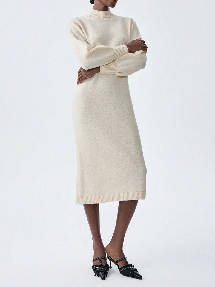 Rochie midi SHEIN, crem