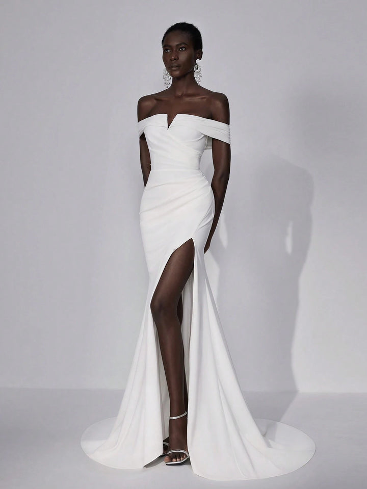 Rochie de ocazie și bridal SHEIN, alb