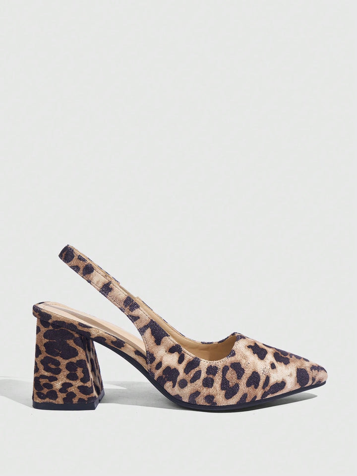 Pantofi cu toc SHEIN, maro