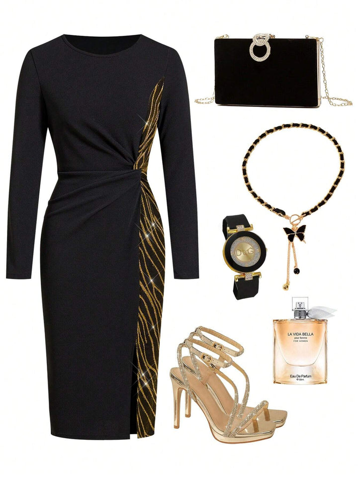 Rochie midi Shein, negru