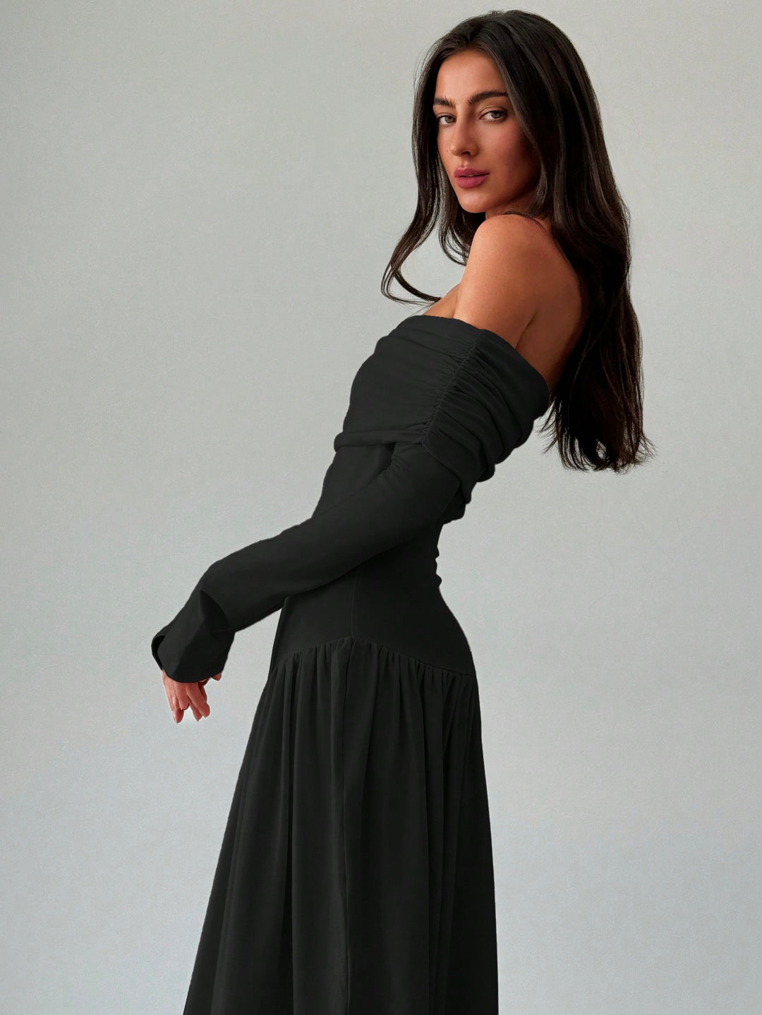Rochie maxi SHEIN, negru