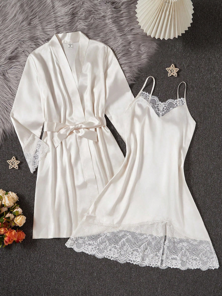 Set pijama SHEIN, crem
