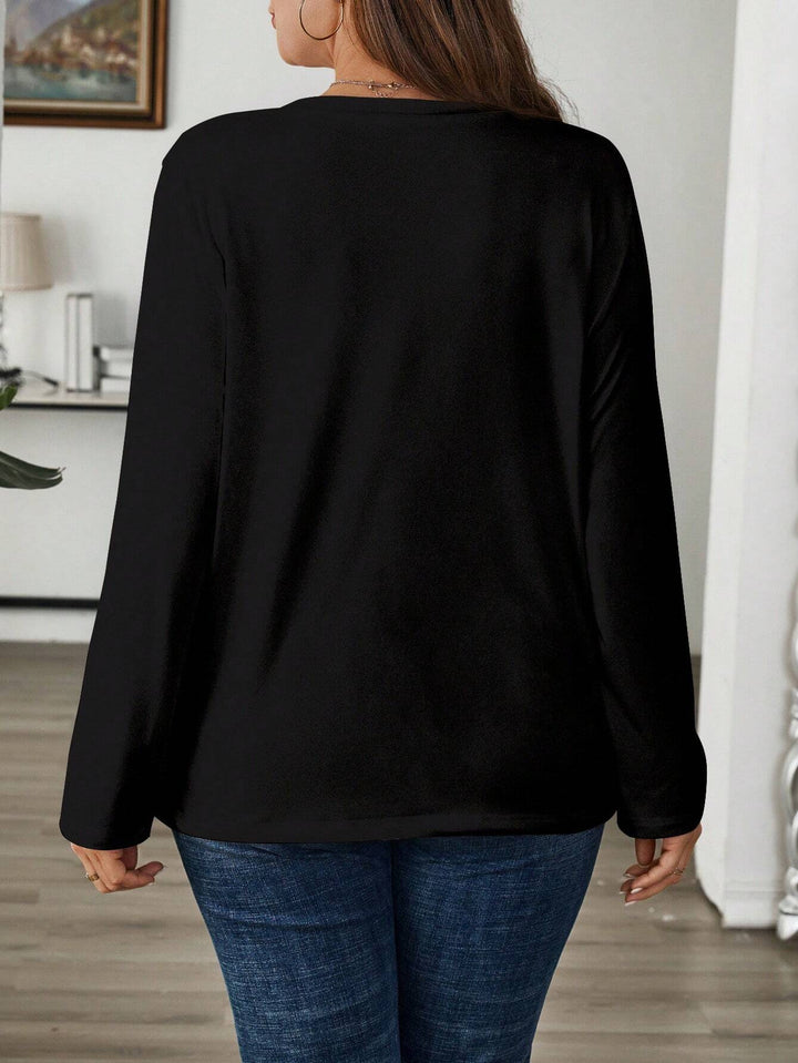 Bluză Shein Curve+, negru