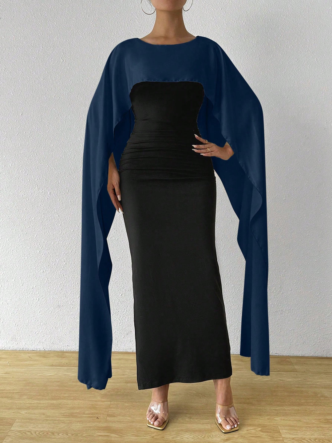 Rochie midi SHEIN, albastru