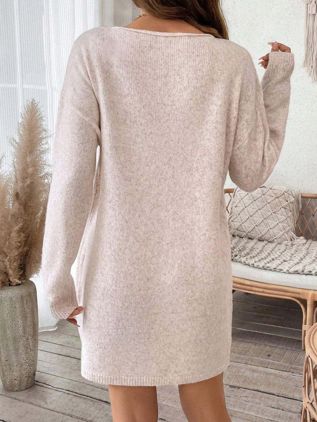 Rochie mini SHEIN, crem